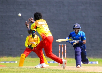 Uganda A in action against Namibia A