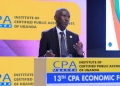 NARO Director General Dr. Yona Baguma delivering his presentation at the CPA Economic Forum in Entebbe