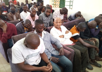 The accused persons in court today.