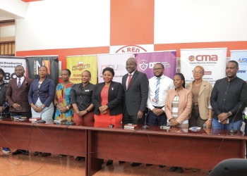 PRAU President Irene Nakasiita (center) with partners at the launch of the 2025 National PR Symposium at Uganda Red Cross Society offices. The symposium, themed "From Strategy to the C-Suite: Elevating PR to the Boardroom," will be held July 25 at the Imperial Royale Hotel in Kampala. The Speaker of Parliament of Uganda is expected to attend.