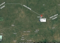 Satellite view showing Fitina Mbaya and Goboro villages in Uganda's Yumbe District, the site of recent deadly border clashes with South Sudan forces over territorial claims. Uganda South Sudan border clashes in Yumbe District leave 7 dead and displace hundreds. Learn about the escalating territorial dispute impacting regional security.