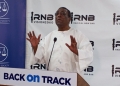 Captain Francis Babu addressing the gathering at ULS headquarters in Kampala during their weekly RNB  engagement.