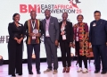 The Absa Team flanked by BNI Founder, Diana Kibuuka & BNI Global Master Trainer, Muraili Srinivasan