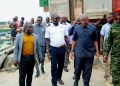Minister Wilson Mbadi and other members of the delegation during the visit