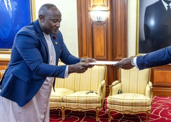 Uganda’s ambassador to Gabon, Farid Kaliisa, presents his credentials to President Brice Clotaire Oligui Nguema, solidifying diplomatic ties and paving the way for strengthened bilateral cooperation in trade, defense, and health.