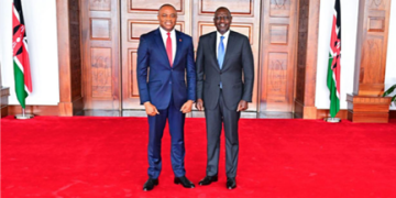 Oliver Alawuba (GMD- UBA Plc) with HE. Dr. William Samoei Ruto (The President of Kenya)
