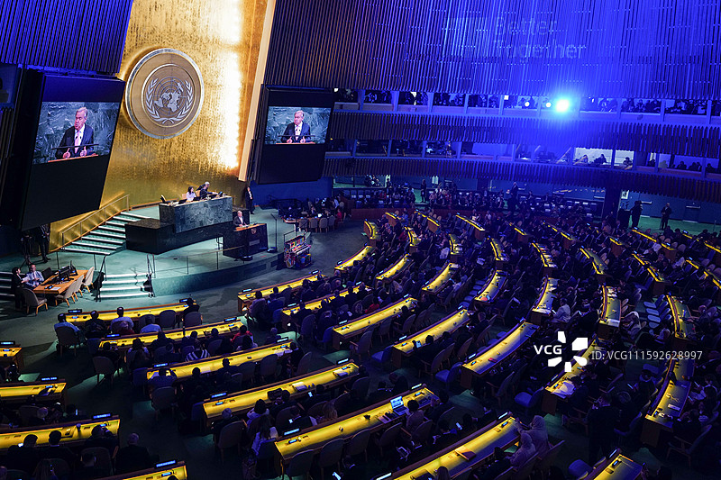 Организация Объединенных Наций проводит встречу высокого уровня, посвященную 80-летию создания ООН, 22 сентября 2025 года. [Photo: VCG]