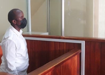Clive Nsiima in dock (Courtesy photo)