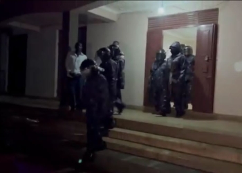 Ugandan police raid the Lira City hotel of opposition leader Bobi Wine, arresting 15 members of his campaign team
