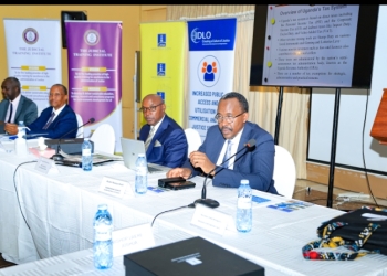 URA Commissioner General, John Musinguzi Rujooki addressing the Judicial officers.