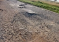 The state of Olwiyo-Pakwach-Nebbi-Arua road. It's so potholed that it adds aprox. an extra 1 hr of travel time. The road is an important link of West Nile to DRC