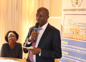 Prof.Mose Muhwezi addressing participants on Thursday.