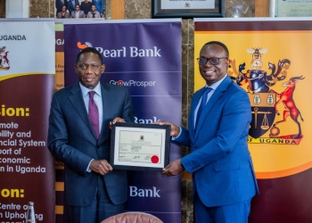 Bank of Uganda Gov. Michael Atingi-Ego licensed Pearl Bank, praising the former PostBank Uganda for its role in supporting financial inclusion.