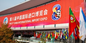 Shanghai, Nov.3, 2025, 2Final preparations are in full swing at the National Exhibition and Convention Center, as the venue gears up to host the 8th China International Import Expo. [Photo: CFP]