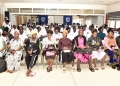 Mothers and different stakeholders during the handover of medical equipment recently