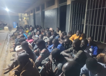 Police in Kampala arrested 70 men during a midnight operation targeting crime hot spots to improve safety during the festive season.