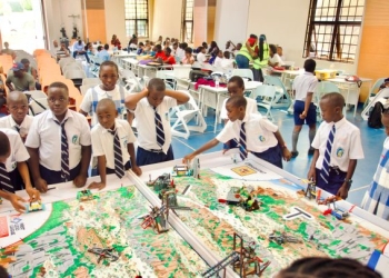 Young innovators showcase their skills during the National STEM and Robotics Skills Competitions in Kampala, an event aimed at nurturing talent for Uganda's science-driven economy.