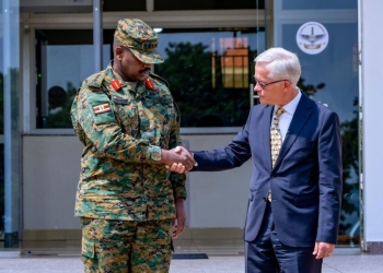 Ugandan Gen. Muhoozi Kainerugaba met with German Ambassador Matthias Schauer on Tuesday to discuss regional security, signaling a shift in relations years after the military chief threatened the diplomat with expulsion.