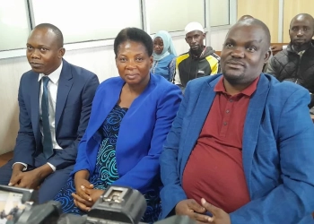 The three Legislators in court during their trial