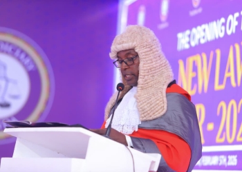Chief Justice Dr.Flavian Zeija addressing the gathering.