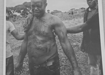 Frank Namara after being rescued (courtesy photo)