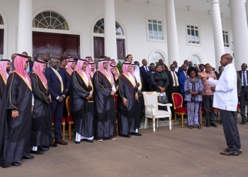President Museveni meetys Saudi Arabia Delegation and Government officials