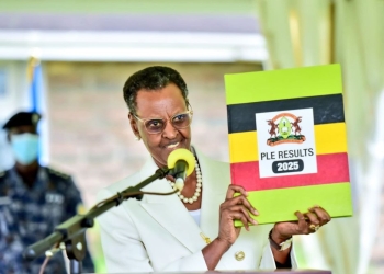 The First Lady and Minister of Education and Sports, Janet Museveni, officially released the 2025 Primary Leaving Examinations results during a ceremony at State House, Nakasero.