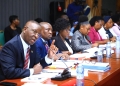 Judiciary top management members led by Dr. Pius Bigirimana before Public Accounts Committee of Parliament.