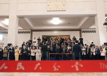 Deputies to the 14th National People's Congress (NPC) attend a group interview ahead of the second plenary meeting of the fourth session of the 14th NPC at the Great Hall of the People in Beijing, capital of China, March 9, 2026. (Xinhua/Li Xiao)