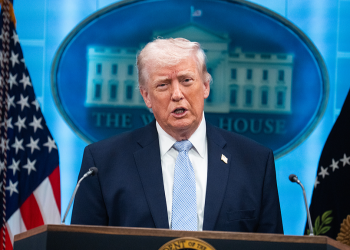 US President Donald Trump at a news conference in the White House briefing room about the war in Iran, in Washington, D.C., US, April 6, 2026. /VCG