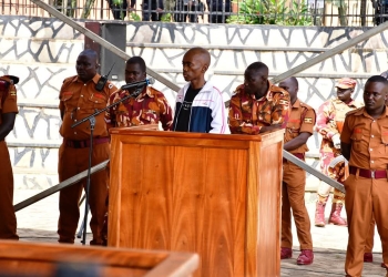 Christopher Okello Onyum in court today (courtesy photo)