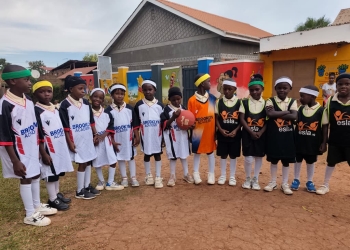 Some of the Junior Quadball team players before their training.