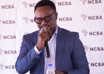 Julius Konyani, executive director of NCBA Bank Uganda, speaks during the launch of the 2026 NCBA Golf Series at the Uganda Golf Club on June 9, 2026.