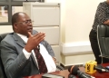 Judiciary Spokesperson James Mawanda Ereemye addressing the press in Kampala today.