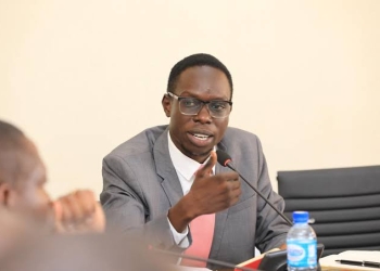 Trade, Industry and Cooperatives chairperson, Hon. Boniface Okot chairing the committee