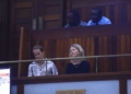 Outgoing ambassador of Sweden to Uganda H.E Maria Hakanson (right) attending the House sitting on Thursday, 13 August 2026
